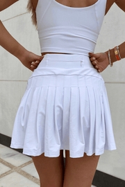 Koko Athletic Skirt White